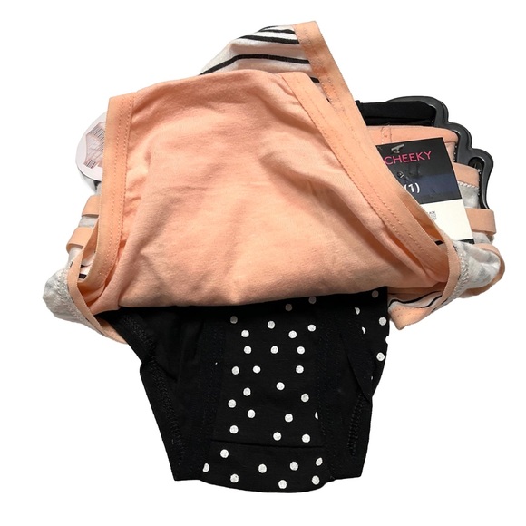 New 3 Pack of Nobo Cotton Cheeky Panties Size XS Stripes, pink, Dots - Picture 3 of 4